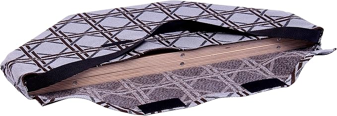 AmishToyBox.com Travel Marble Chase (Cards N' Marbles) Wooden Board Game Set - Double-Sided 23 Wide Board - Includes Carry Bag Marbles and Playing Cards