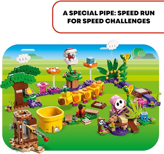 LEGO Super Mario Soda Jungle Maker Set Customizable Nintendo Birthday Gift Mario Playset for Kids Pink Shy Guy and a Wiggler Jungle Toys for Boys Girls and Any Gamers Ages 7 and Up 71434
