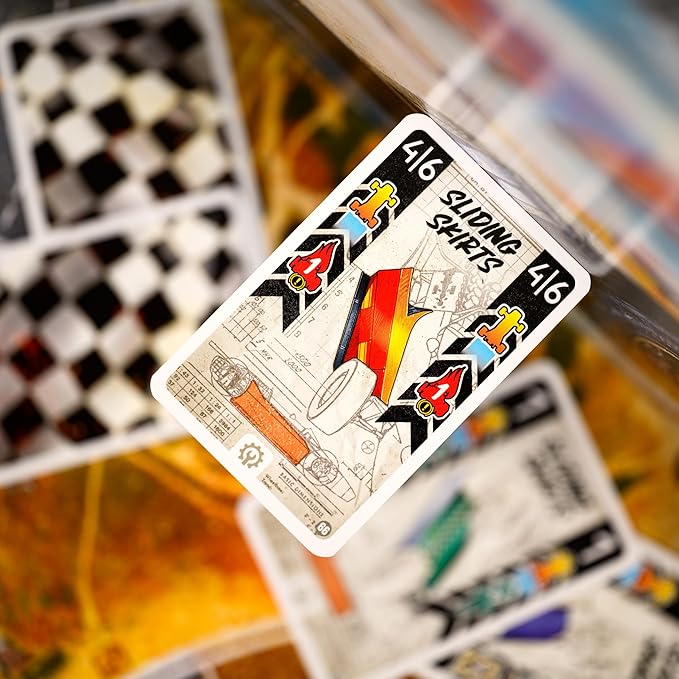 Asmodee Heat: Rocky Roads Board Game Expansion - 2 New Tracks 1966 Championship Season Sliding Skirts Mechanic &amp New Cards Strategy Game for Kids &amp Adults Ages 10+ 1-7 Players 60 Min Pla