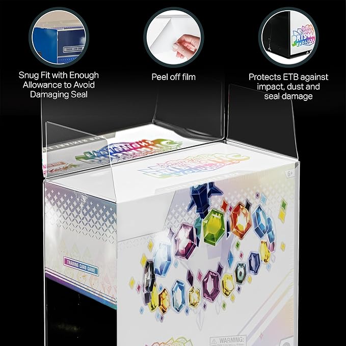 PET Plastic ETB Protector Case 30 Pack - Elite Trainer Box Protector - ETB Case Compatible with Elite Trainer Boxes (Pack of 30)