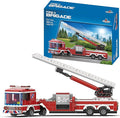 Apostrophe Games Fire Truck Building Block Set - 294 Pieces - Fire Fighter Building Blocks (Extended Ladder Firetruck) Learning and Education for Boys &amp Girls - Ages 10+