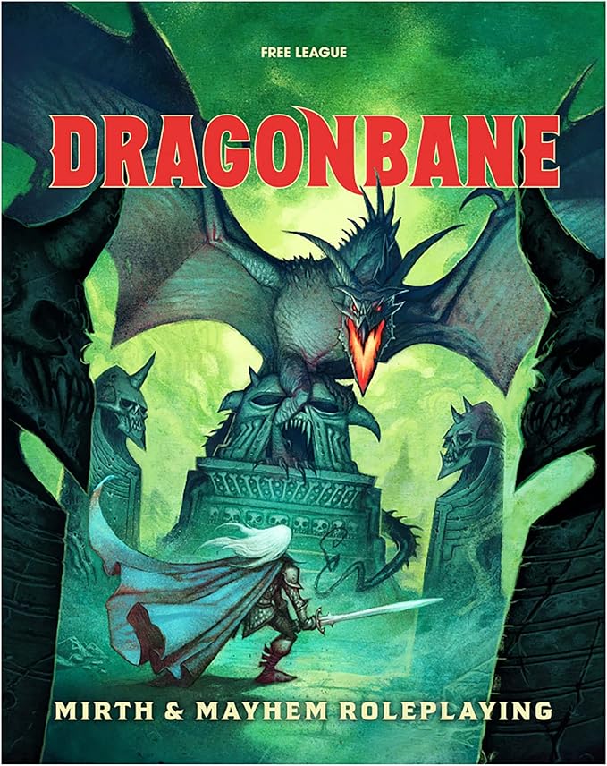 Free League Publishing Dragonbane: Mirth &amp Mayhem Roleplaying Game Core Set Includes Dice Rulebook Adventures Map and More RPG Tabletop Board Game for Adults Family Teens 13+