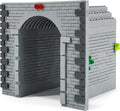 General Jim’s Railway Train Tunnel Building Blocks Set 478 Pieces L Scale Train Layout Accessory Compatible with Major Brands GJ-GTT