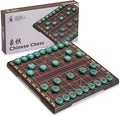 Yellow Mountain Imports Chinese Chess (Xiangqi) Magnetic Travel Board Game Set (12.8-Inch) with Jade-Colored Playing Pieces