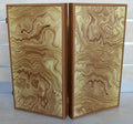 Manopoulos Olive Wood Traditional Backgammon Set - 19 Olive Wood Chips for 2 Players Ages 12+