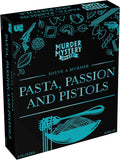 Murder Mystery Party Pasta Passion &amp Pistols – Murder Mystery Dinner Party Game for Adults – Interactive Crime Solving Role Play Game Night Kit with Invitations &amp Clues – Ages 18+