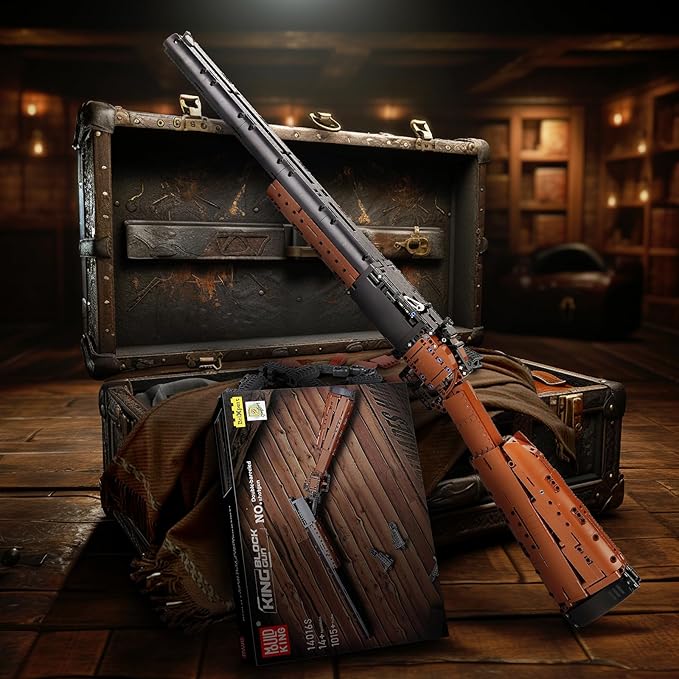 Mould King 14016 Double-barreled Shotgun Building Block 1015 PCS Military Weapon Building Set Simulation Blaster Collectible Gun Model