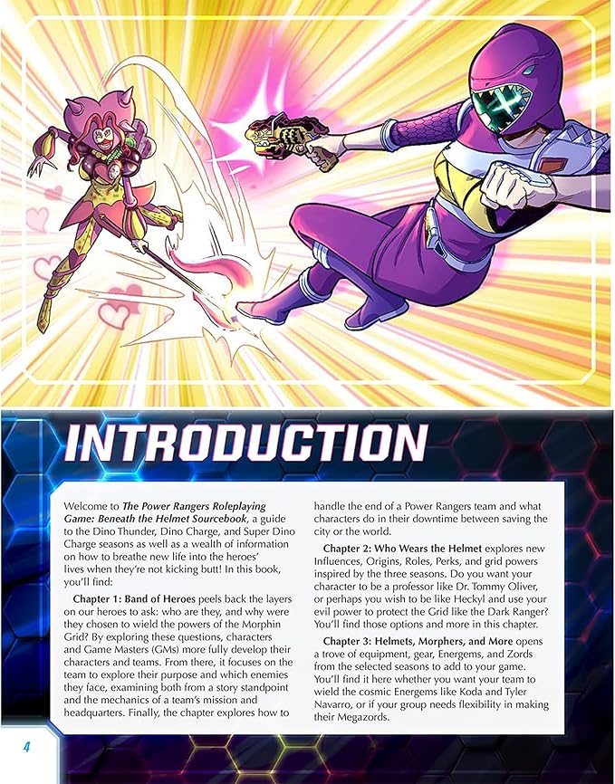 Renegade Game Studios Power Rangers Roleplaying Game Sourcebook: Beneath the Helmet New Dino Ranger Options Ages 14+