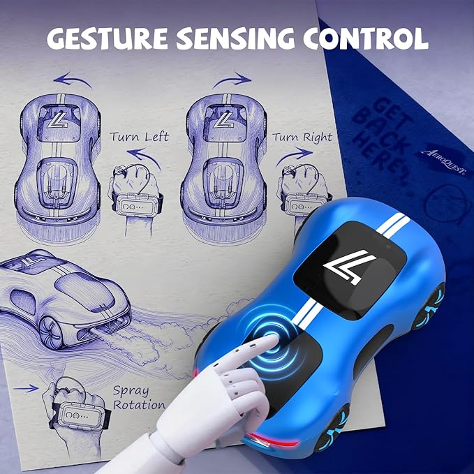 Gesture Sensing Remote Control Car Drift RC Stunt Car with Light Spray &amp Sound 2.4GHz Hobby RC Cars Toy for Kids 360° Rotate Birthday Gifts for Boys Girls 4-12