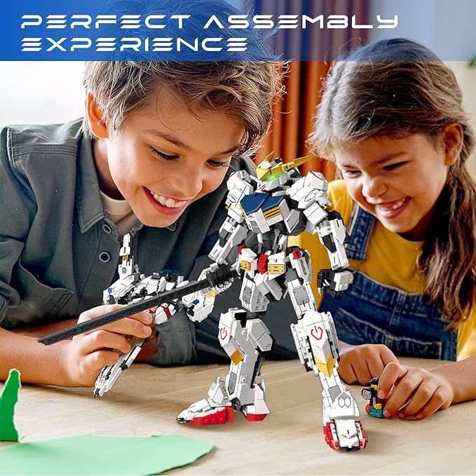 Velance Mech Robot Transforming Building Blocks Set Warrior City Mech &amp Fighter Jet Building Toy Kit Mecha Robot Building Block Model for Kids &amp Adults Birthday Valentine's Day Gift(952 Pc