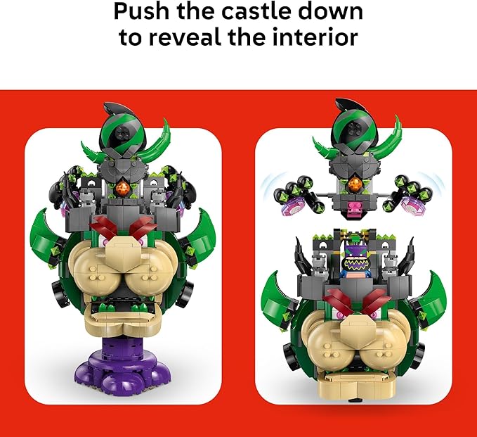 LEGO Super Mario Prince Florian &amp Castle Bowser Building Toy - Pretend Play Set for Boys &amp Girls Ages 9+ - Building Blocks for Kids W/Digital Action &amp 4 Toy Figures - Gift Idea for Birthd