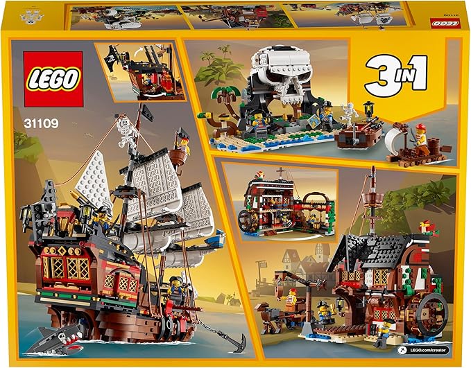 Lego® Creator 3in1 Pirate Ship 31109 Building PlaysetPirates and Model Ships