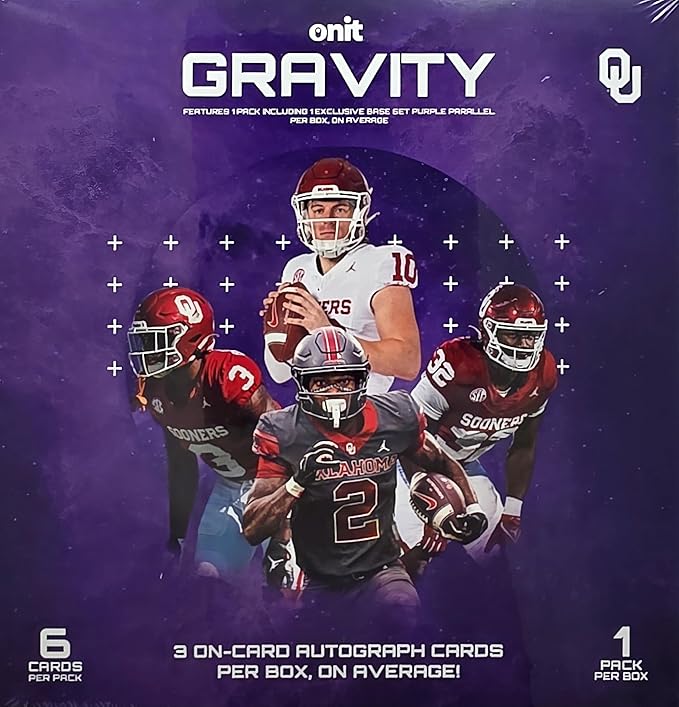 2025 Onit Gravity College Football Card Breaker Edition Box (Oklahoma Sooners)