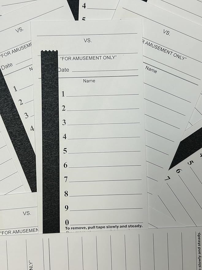 10 Line Strip Cards. 100 Pack. Football Breaks Includes Bonus # &amp Instructions.