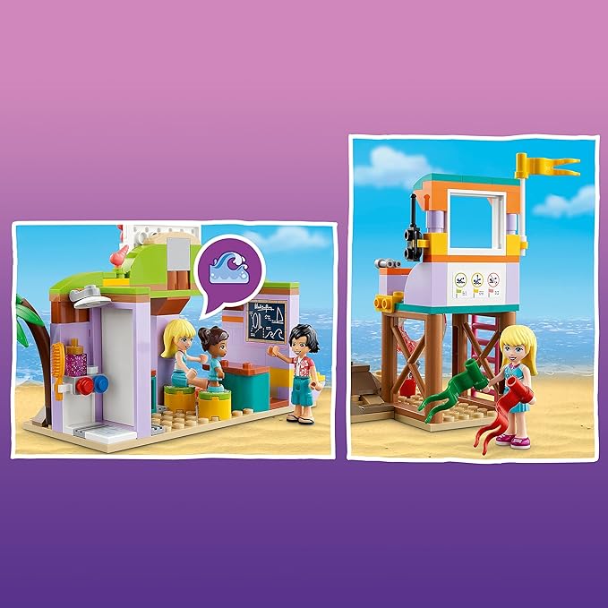 LEGO Friends Surfer Beach Fun 41710 Building Toy Set for Girls Boys and Kids Ages 6+ (288 Pieces)