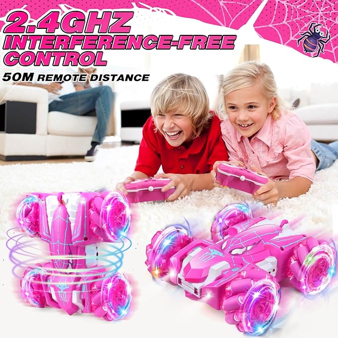 Dolanus Spider Remote Control Car RC Cars Kids Toys Girls 3-5 Toys for Ages 8-13 Gifts for 3 4 5 6 7 8 10 12 Year Old Girls Kids Toddlers Birthday