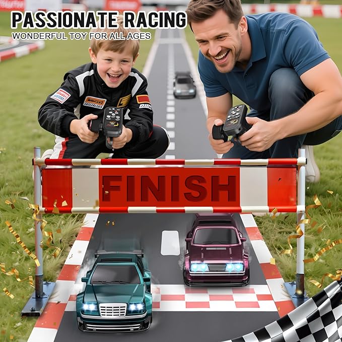 1/43 Mini RC Drift Car with Gyroscope 4WD Full Proportional RC Car 2.4GHZ Hobby Grade Remote Control Cars RTR Model Vehicle 20+KM/H High Speed for Hobbyists Kids Adults (Lime Green)