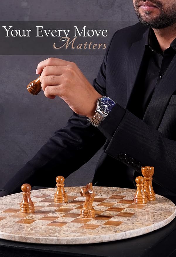 Marble Chess Set for Adults with Complementary Storage Box 15 Coral &amp Red Handmade Chess Board Game with 2 Extra Queens Unique Gift &amp Home Décor