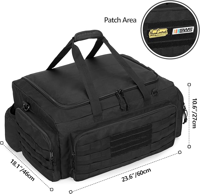 RC Car Bag for 1/8 and 1/10 Car RC Carry Case Compatible with Traxxas 1/8 Car Multi-Pockets to Store Tools and Other Accessories Adjustable Shoulder Strap for Easy Carrying (Patent Design)