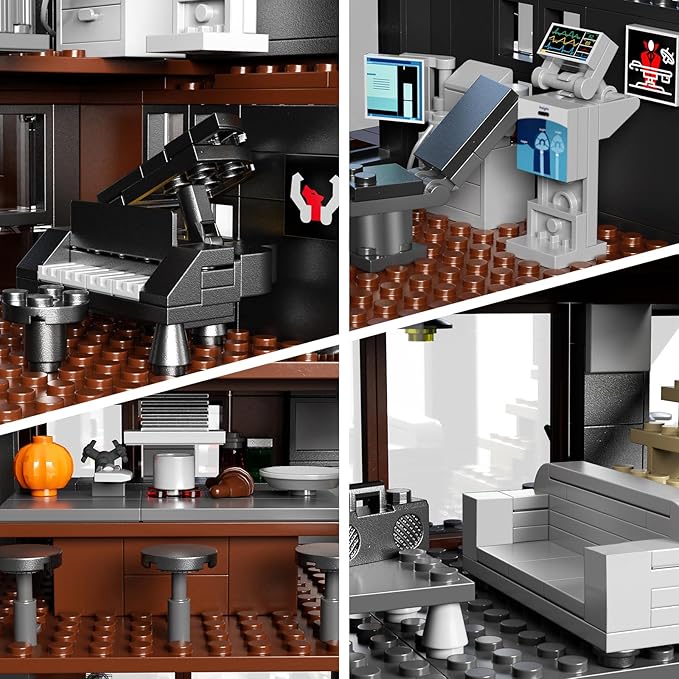 House Building Set Compatible with Lego Architecture Blocks Valentine Romance Films Fans House Creative Present for Adult Halloween Christmas (864 Pcs)