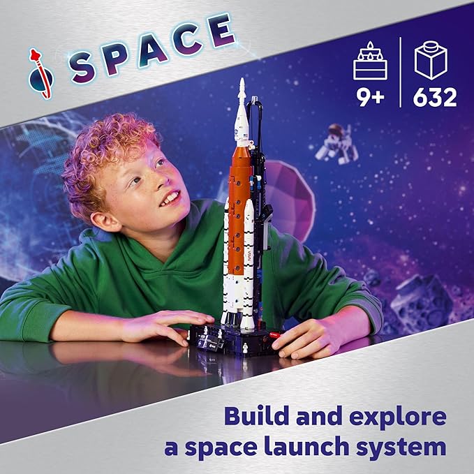 LEGO Technic NASA Artemis Space Launch System Rocket Building Toy for Boys &amp Girls - STEM Learning &amp Space Toy W/3-Stage Launch Function for Kids Ages 9+ - Idea for Birthdays - 42221