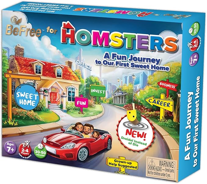 BeFree for HOMSTERS: Family Strategy Board Game – Financial Literacy Career &amp Investing | Ideal for Kids Ages 8–12 (Adult Guidance Suggested) | Learn Smart Decisions &amp Buying Your First Home