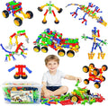 Inovakids Building Blocks - 170 Pcs STEM Building Toys For 3+ Years Old Kids with 21 Exemplar Model Big Box Storage Preschool Montessori Sensory Educational Toys Gift for Birthday Chrismas Easter