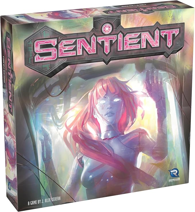 Renegade Game Studios Sentient Revised Edition Robot Strategy Board Game Solo &amp Multiplayer Ages 14+