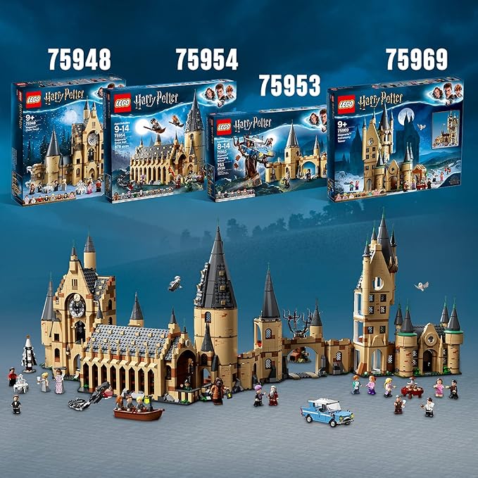 Lego 75969 Harry Potter Hogwarts Astronomy Tower Building Toy for Children +9 Years with 8 Mini Figures