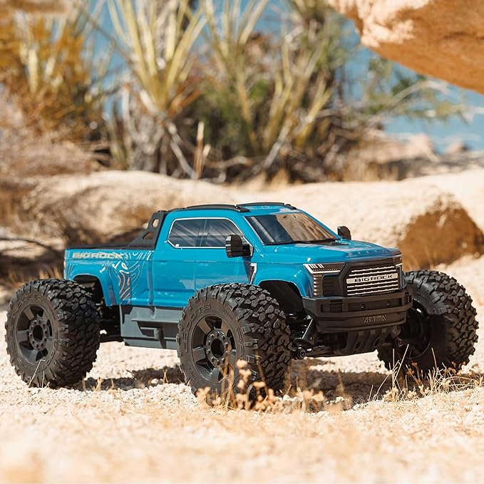 ARRMA RC Truck 1/10 Big Rock 4X4 223S BLX BRUSHLESS Street Truck RTR (Batteries and Charger Not Included) with DSC (Blue) ARA4312V4T3