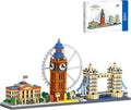 London Skyline Building Blocks Sets - 3110PCS Famous London Landmarks Architecture Toy Micro Mini Building Bricks Kit with London EyeBig BenWestminster PalaceTower Bridge for Adult STEM Gift