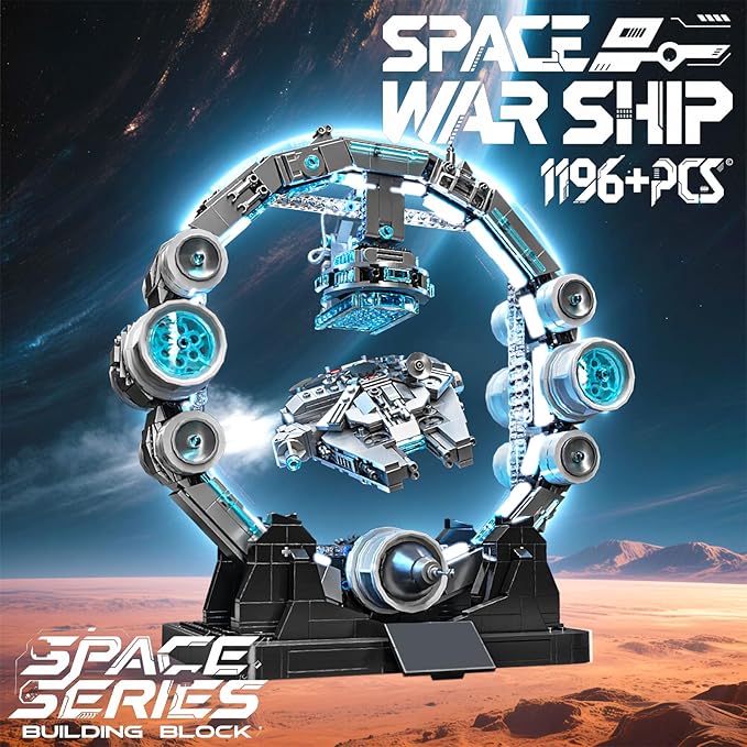 Magnetic Levitation Orbital Station Spaceship Building SetSci Fi Space Building Blocks for Enthusiasts Adult Spaceship Model Creative Gifts