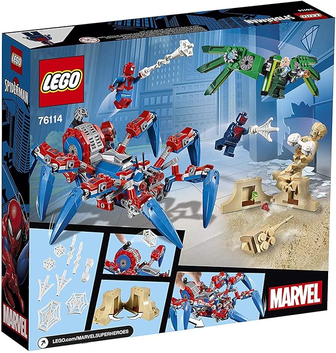 Lego 76114 Super Heroes Spider-Man Spider Crawler Building Set Marvel Toy Vehicles for Kids