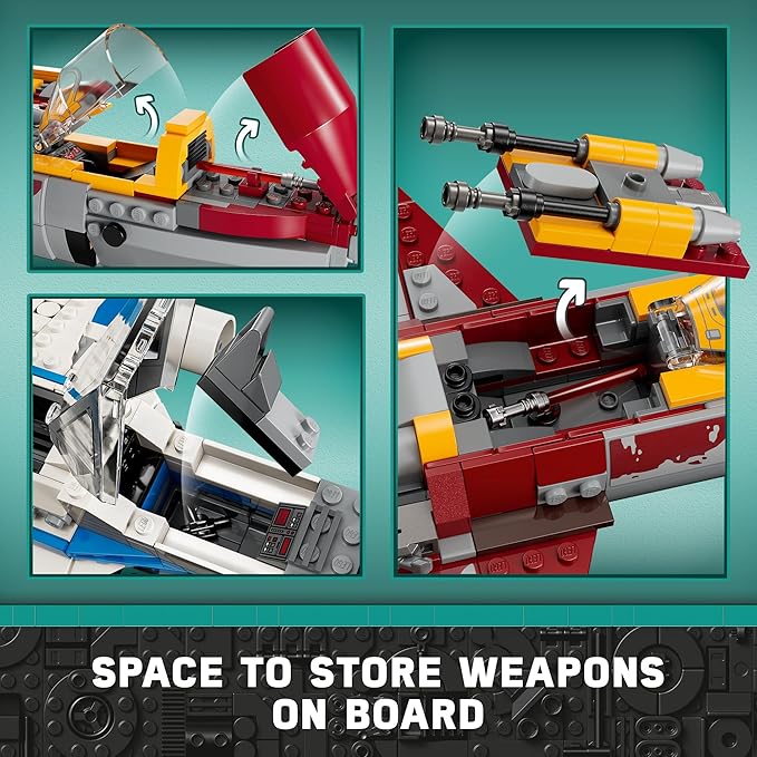 Lego Star Wars: Ahsoka New Republic E-Wing vs. Shin Hati’s Starfighter 75364 Star Wars Playset Based on The Ahsoka TV Series Show Inspired Building Toy for Ahsoka Fans Featuring 5 Star Wars Figures