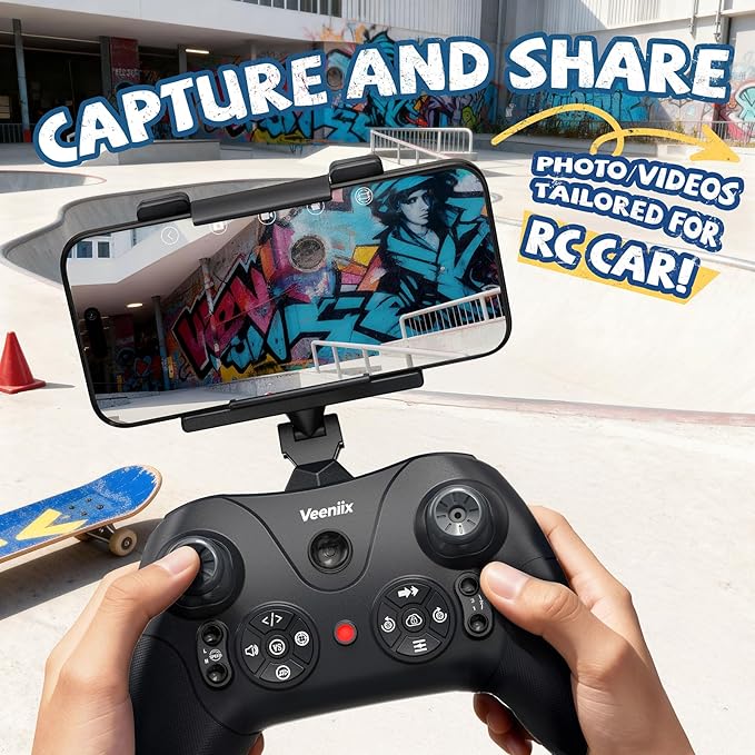 V997 FPV Accessory for RC Car and RC Truck720P HD Camera Real-Time Transmission150 Mins RecordingApp Control for Kids Adults Indoor Play and Outdoor Sports