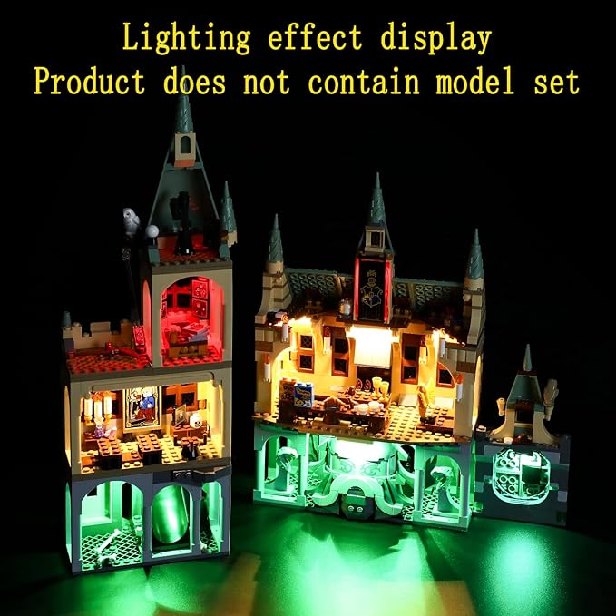 LED Light Kit Compatible with Lego Hogwarts Chamber of Secrets - Lighting Set for 76389 (Model Set Not Included)