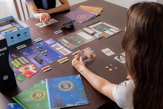 Stonemaier Games: Vantage by Jamey Stegmaier | Cooperatively Explore an Entire Planet from First-Person Perspective | Strategy Board Game for Adults and Family | 1-6 Players 120 Min-180 Min Ages 14+