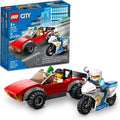 LEGO City Police Bike Car Chase 60392 Toy with Racing Vehicle &amp Motorbike Toys for 5 Plus Year Olds Kids Gift Idea Set Featuring 2 Officer Minifigures
