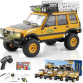 BEEZRC FMS 1/24 RC Crawler RTR FCX24M Land Rover Family Camel Trophy Edition Licensed RC Model 4WD RC Rock Truck 2.4Ghz Hobby Grade RC Car Model Mini Off Road Vehicle with Battery (Discovery)