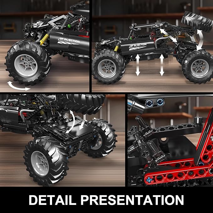 Mould King 18038 RC Off-Road Building Car Toys 1016 Pieces Building Blocks Climbing Car Model with Motors Idea Gift for Adults