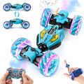 Gesture Sensing RC Stunt Car - Boys Toys Age 6-12 Year Old for Birthday Gifts 2.4GHz 4WD Remote Control Toy with Dual Spray All-Terrain Off-Road Vehicle with Lights &amp Music