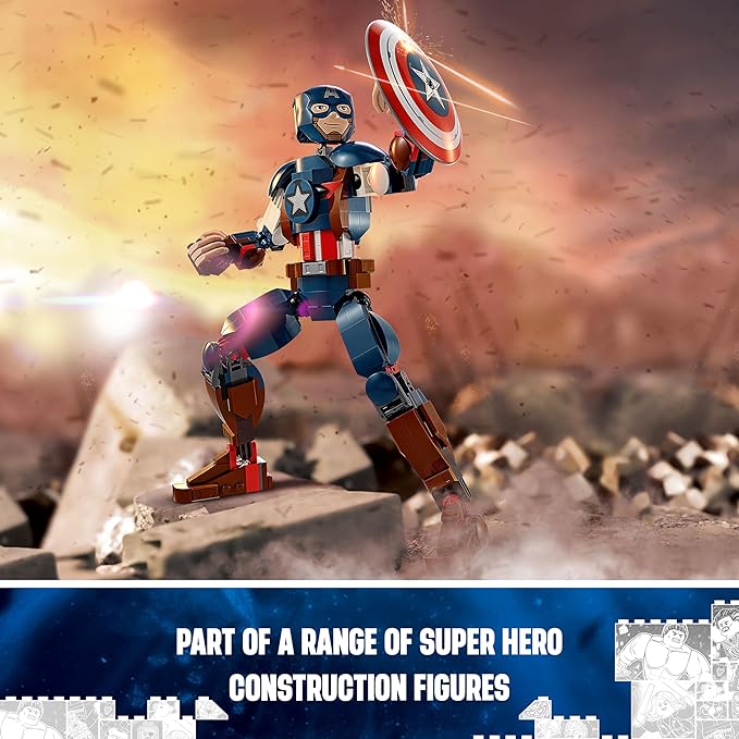 Captain America Construction Figure