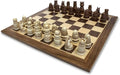 WE Games Medieval Themed Chess Set - Wooden Chess Board with Intricate Polystone Chess Pieces Chess Sets for Adults 15 in.