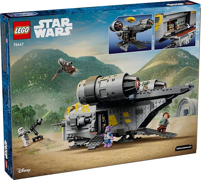 LEGO Star Wars: The Mandalorian and Grogu The Razor Crest Building Toy - Build and Display Set for Boys &amp Girls Ages 10+ - Star Wars Gifts for Birthdays &amp Fans - 75447