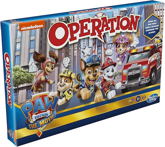 Operation Game: Paw Patrol The Movie Edition Board Game for Kids Ages 6 and Up Nickelodeon Paw Patrol Game for 1 or More Players