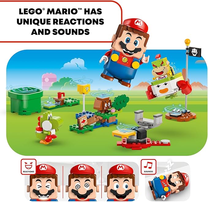 LEGO Super Mario Adventures with Interactive Mario Bowser Jr.’s Clown Car Playset Vehicle Yoshi Toy &amp Playset Nintendo Toy Gift for Boys Girls and Gamers Ages 6 and Up 71439