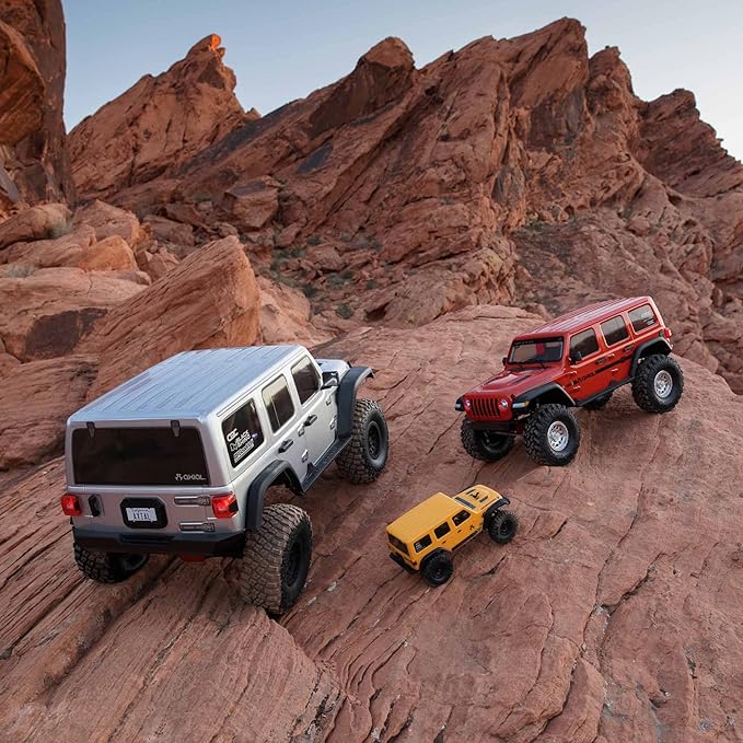 Axial RC Truck 1/6 SCX6 Jeep JLU Wrangler 4WD Rock Crawler RTR (Batteries and Charger Not Included): Silver AXI05000T2