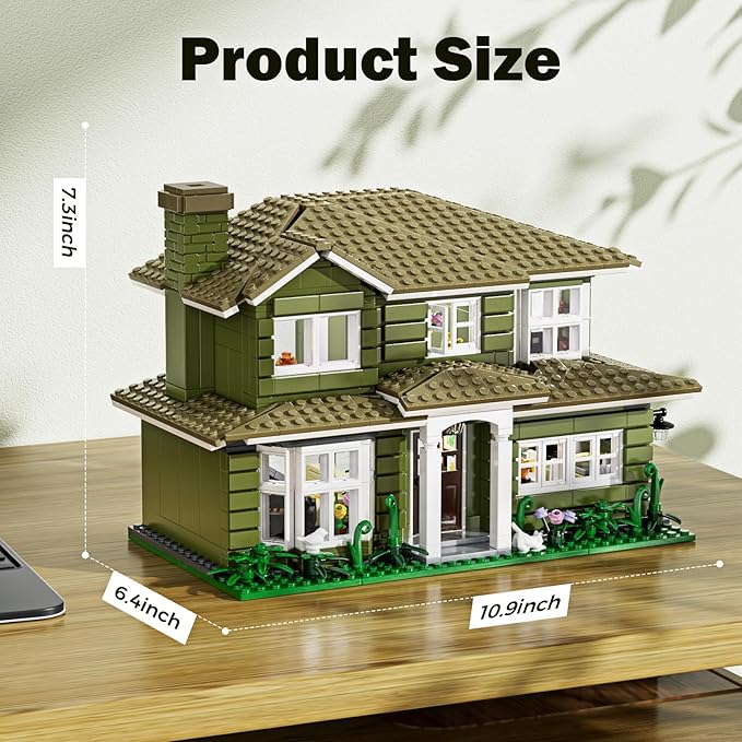 Modern House Building Set Warm Family Comedy TV Sitcoms The Dunphy's House Building Set Compatible with Lego Gifts for Fans and Adults and Girls Aged 14+ (1176 PCS)
