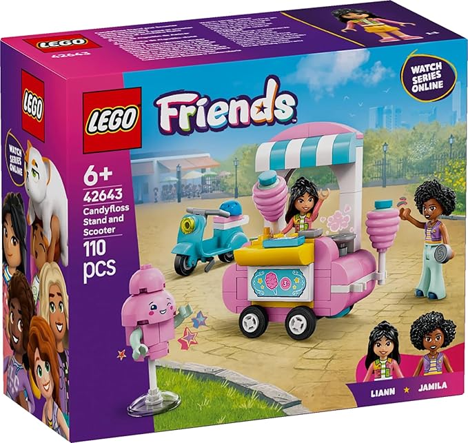 Lego 42643 Friends Cotton Candy Shop Toy Birthday Gift Blocks Educational Girls Boys Children 6 Years 7 Years 8 9 Years Old Pretend Play Pretend Play Play