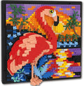 Flamingo Bird Animal 3D Wall Art Micro Mini Building Blocks Set Unique Home Wall Decor or Table Display No Compatible with Lego Ideal Gift Toy for Adults &amp Boys Girls 14+ (1319 PCS)